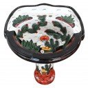 Mexican Talavera Pedestal Sink Roman Style Rancheros Negro